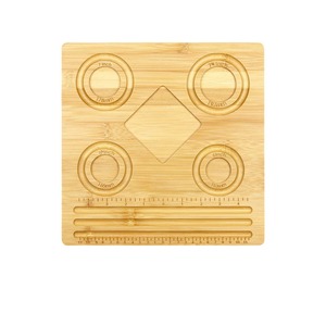 Tabla de cuentas de bambú con regla de medición para hacer pulseras, suministros de artesanía de joyería, herramienta guía de tamaño de 7 y 8 pulgadas - Product Image 5