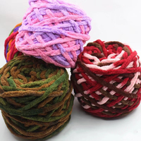 100g doux confortable 7mm 100% Polyester 100g velours couverture plage mousse volumineux Chenille fil pour la main Crochet tricot