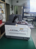 Impresora de cama plana UV A3, pequeña máquina de impresión de pegatinas de Metal, máquina de impresión de logotipo pequeño, impresora de inyección de tinta digital