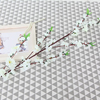 Bouquets artificiels en soie pour centre de table de mariage, bricolage personnalisé, fleurs artificielles en soie, fleurs de cerisier rose pêche, décoration
