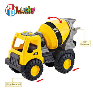 Truk Konstruksi Teknik Plastik, Kendaraan Pantai Geser, Permainan Luar Ruangan, Truk Pengaduk Semen Geser - Product Image 2