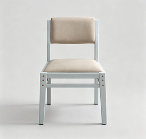 Chaise de salon moderne en bois, dossier solide, design minimaliste, mobilier de maison - Product Image 1