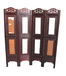 Vente en gros de cloison pliante vintage bon marché de <span class=keywords><strong>paravent</strong></span> en <span class=keywords><strong>bois</strong></span> antique de Chine - Product Image 1