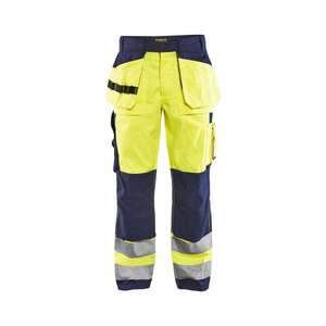 BLAKLADER - 153318603389D84 <b>Hi</b>-<b>Vis</b> trousers Yellow/Navy <b>blue</b> - EAN 7330509313107 <b>HI</b>-<b>VIS</b> WORKWEAR - Product Image 1