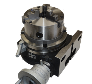 HV4 Bàn Xoay Ngang Và Dọc Với 80MM Ba Hàm Chuck Gang Vận Hành Bằng Tay Máy Khoan Phay 100MM - Product Image 3