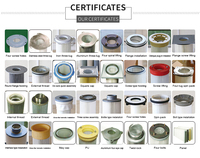 Elemen Filter Udara HEPA Poliester PTFE Lipat Baru 0112311 dengan Efisiensi 99%