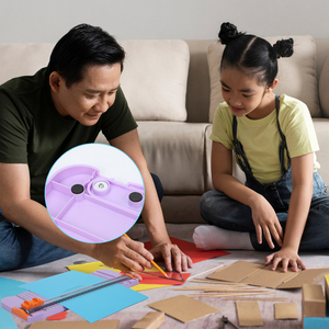 Nhựa cơ sở mùa xuân lưỡi cắt giấy với độ chính xác cai trị an toàn cắt cho Văn Phòng TrườNg DIY - Product Image 5