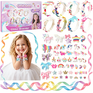 Luxury Make Your Own Hair <b>Bows</b> Kit Kids Headbands Clips Flowers Hearts Gems Stickers Creative <b>Gift</b> Supply Box Set - Product Image 1