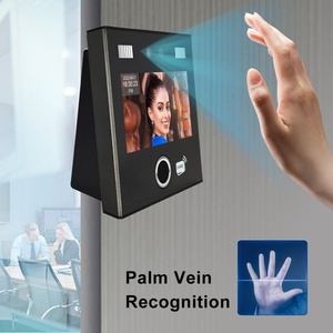 Lecteur de veine palmaire 4G WiFi 4,3 pouces avec reconnaissance faciale et empreinte digitale, vision nocturne, machine de pointage des heures avec batterie de secours - Product Image 3