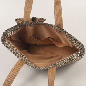 Wholesale Vacation Summer Female Beach Bag <b>Straw</b> <b>Hat</b> <b>Straw</b> Bag Set Tote Shoulder Bag Set - Product Image 5