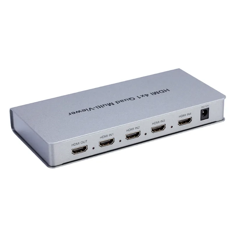 1080p HDMI Switcher HDMI 4x1 Quad מסך Multiviewer עם מתג חלק