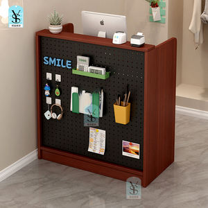 <span class=keywords><strong>Comptoir</strong></span> moderne et simple pour caissier, salon de beauté, réception, magasin mobile ou réception-pour petits magasins en bois - Product Image 3