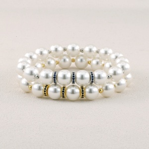 Bracelet perlé pour <span class=keywords><strong>homme</strong></span> en pierres naturelles et pierres précieuses assorties, personnalisable, vente en gros - Product Image 1