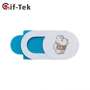 Giftek Nieuw Ontwerp Ronde Privacy Mini Camera Schuifhoes Voor Smartphone Laptop Plastic Anti Spy Beschermer Webcam Cover