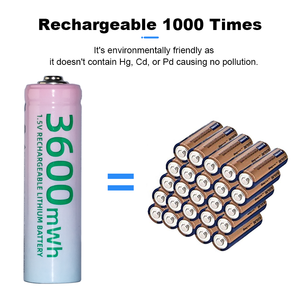 Fábrica directa respetuosa con el medio ambiente de alta calidad <span class=keywords><strong>China</strong></span> 1,5 V 3600mWh Baterías <span class=keywords><strong>AA</strong></span> líquidas recargables 1000 ciclos-20C - Product Image 5