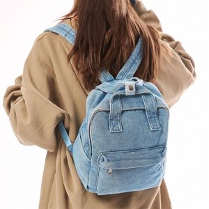 Black Canvas Shoulder <b>Backpack</b> With <b>Drawstring</b> Closure And Front Pocket Casual Daily Use Softback Design - Product Image 2