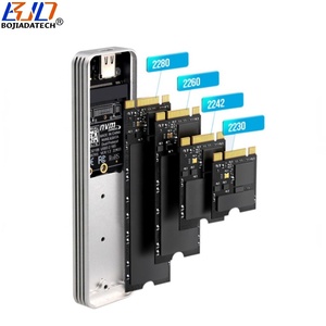 10Gbps USB 3.1 Type-C Kết nối M.2 Ngff Pci-E NVMe SATA SSD bao vây trường hợp rtl9210b với 2 Cáp dữ liệu - Product Image 3