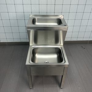 VICTORY KITCHEN Évier de cuisine commercial double en acier inoxydable Lavabo en inox pour hôtels, restaurants et laboratoires - Product Image 2