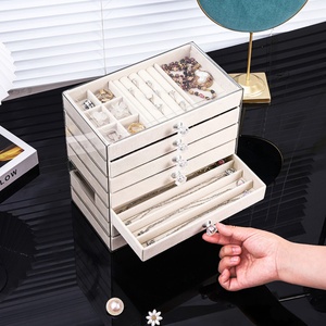 Jewelry <b>Storage</b> Cabinet Multiple Layer Acrylic Jewelry <b>Storage</b> <b>Box</b> <b>Drawers</b> Transparent 7 Layer Jewelry <b>Storage</b> - Product Image 3