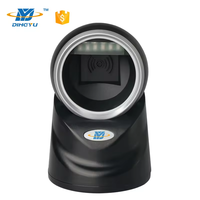 DYscan-Escáner de código de barras de escritorio profesional 1D 2D Auto Usb OEM con cable lector de código de barras QR manos libres para supermercado