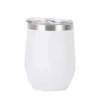 Vente en gros 350ml en acier inoxydable 304 isolation sous vide sans pied 12oz gobelet à vin vierge