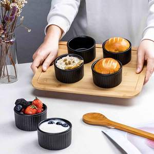 Ramekin <span class=keywords><strong>UNICASA</strong></span> 6 oz Creme Brulee Ramekins Horno Seguro Cerámica Ramekins 6 Oz Cerámica Frutero Nórdico Con Restaurante - Product Image 4