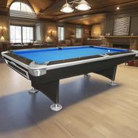 Table de billard professionnelle durable en ardoise, table de billard américain, table de billard à 9 boules avec bords en caoutchouc de haute qualité