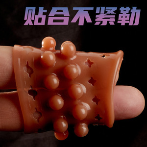 External Ball Shaped Sperm Lock Ring <b>TPE</b> Material Delay Sex Time For Men And Women - Product Image 2