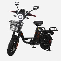 Outlet pabrik pengiriman makanan sepeda jarak jauh suspensi ganda 750w 48v Minako Monster M1 kargo elektrik sepeda