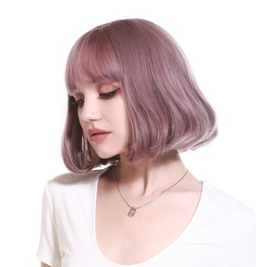 Bán buôn sarla cao cấp sợi tổng hợp cho phụ nữ Châu Á đầu nhỏ uzbekistan <span class=keywords><strong>updo</strong></span> hai giai điệu ánh sáng màu nâu ngắn cho phụ nữ ở nước ngoài - Product Image 2