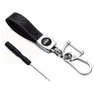 Factory Printed Leather <b>Key</b> Holder <b>Car</b> Keychains Metal Logo Designer Keychain - Product Image 1