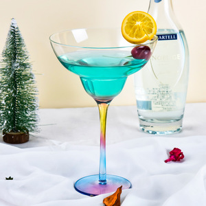 Verre à cocktail coupe en cristal sans plomb, finition claire côtelée, pour Martini, Margarita, mariage, fête, bar - Vente en gros - Product Image 3