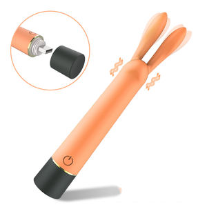 Wiederauf ladbarer Sexspielzeug vibrator, 10 Vibrations modi Kaninchen vibrator, wasserdichter Silikon kugel vibrator mit flackernden Hasen ohren - Product Image 3