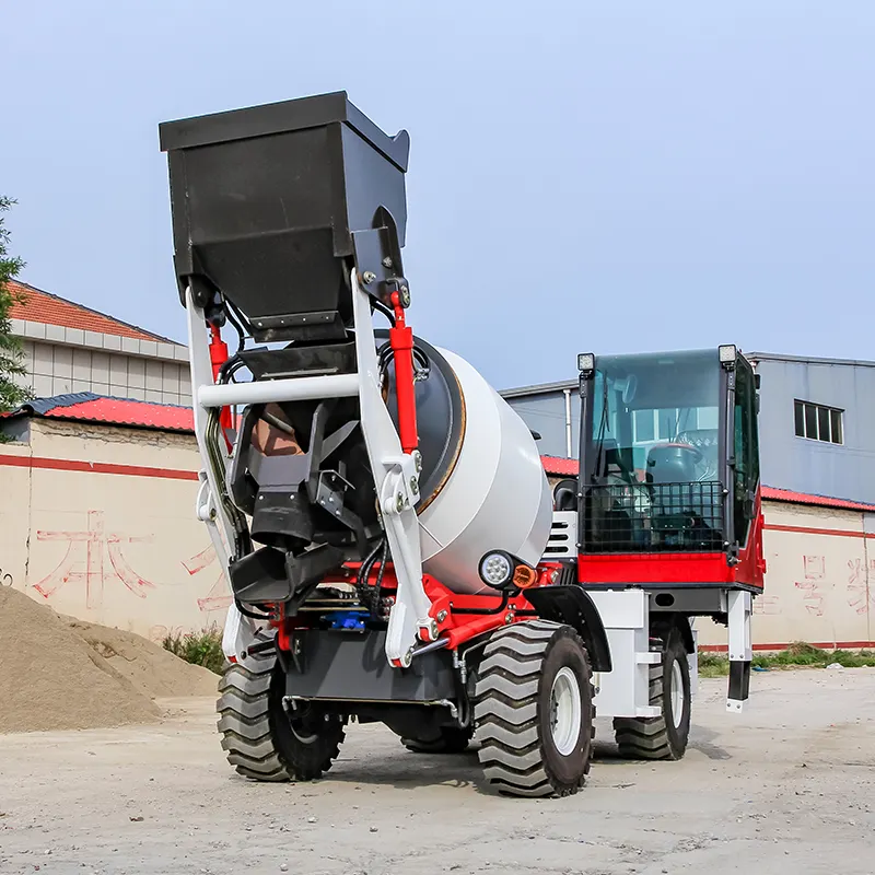 Bomba de fábrica de alta qualidade CE Mobile LUYU 1500 caminhão betoneira com carregamento automático
