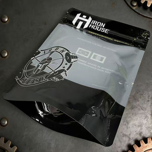 Sacs à fermeture éclair semi-transparents pour l'emballage alimentaire, emballage de protéines en poudre avec logo - Product Image 3