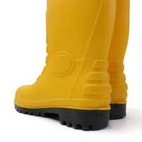 Bottes de sécurité en acier pour la pluie |   Bottes de travail anti-écrasement et résistantes à l'huile pour la construction et l'agriculture