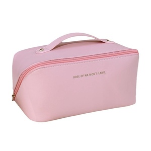 <span class=keywords><strong>Bolsa</strong></span> de Cosméticos para Mujer 2026, Superventas, Portátil, de Viaje, con Cierre, de Cuero PU, Impermeable, con Asa - Product Image 5