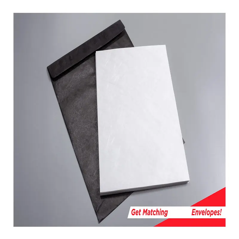 Pengiriman cepat kertas tahan air mata kertas serat sintetis untuk kemasan penyerap debu produk industri