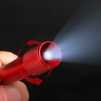 Mini lampe torche LED porte-clés portable en aluminium avec mousqueton pour camping, randonnée, éclairage d'urgence en extérieur (vente en gros)