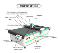 Máquina de Corte CNC de Espuma de Formato Grande Realtop 1625, Cortadora de Cama Plana con Cuchilla Oscilante