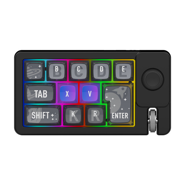 Three-Mode Wireless RGB Mechanical Gaming Keyboard Hot-Swappable Macro Definition Joystick for One Piece Minimum Order Computer