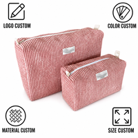 Lot de trousses de maquillage en nylon en gros – Organisateur de cosmétiques portable de voyage avec logo personnalisé, marque privée OEM, rangement tendance