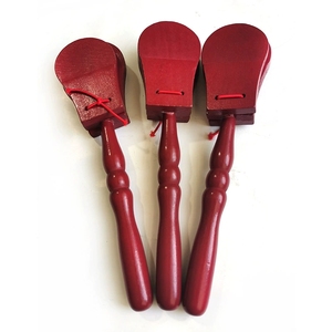 เครื่องดนตรีเคาะจังหวะไม้ด้ามยาวสีแดงสำหรับเด็ก ของเล่นสอนจังหวะออร์ฟ - Product Image 1