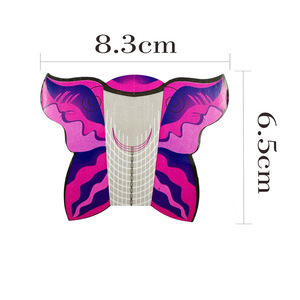 Nail Art Butterfly porta carta 100/500 pezzi in alluminio forme di estensione per la fototerapia <span class=keywords><strong>unghie</strong></span> acriliche - Product Image 2