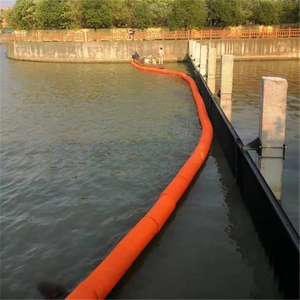 Flotteurs de barrière flottante en plastique LLDPE orange à haute flottabilité (110 kg) avec tuyau durable pour usage océanique - Product Image 4