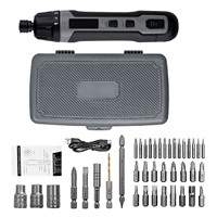 Perceuse sans fil compacte à vitesse réglable, perceuse à couple élevé avec jeu de forets multiples, batterie longue durée pour le bricolage professionnel et les réparations