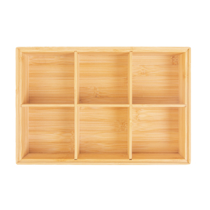 Bamboo Box Creative Wooden Storage Packing Box with Grid Food Cake Storage with Lid