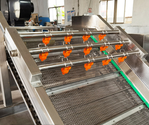 Lavadora Comercial Automática de Frutas y Verduras de Acero Inoxidable con Motor para Plantas de Procesamiento de Vegetales y Uso en Cocina - Product Image 4