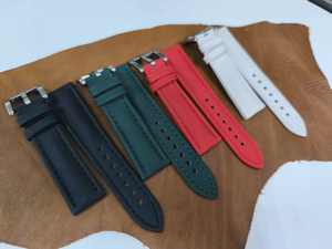 ODM y OEM diseñado multicolor 18/20/22/24MM correas de reloj de PU de liberación rápida de relleno redondo alto - Product Image 5