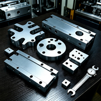 Composants mécaniques en aluminium sur mesure usinés CNC de haute précision, finition sablée et anodisée, pièces de quincaillerie industrielle